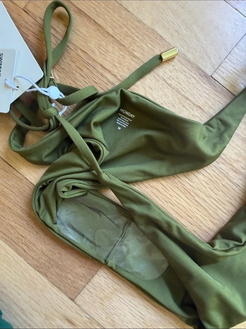 Monday Swimwear minimal olive
